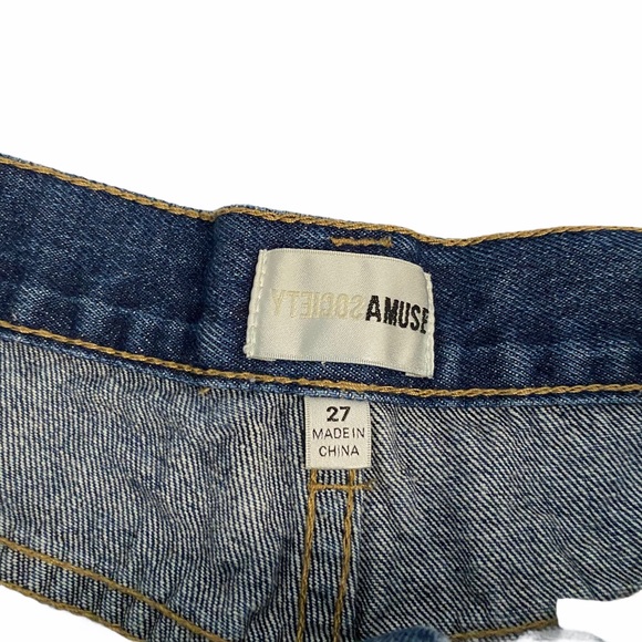 Amuse Society  | Denim Cutoff Shorts Size 27 - Picture 2 of 8
